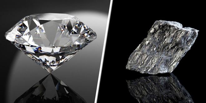 Tại sao than chì mềm nhưng kim cương lại cứng?