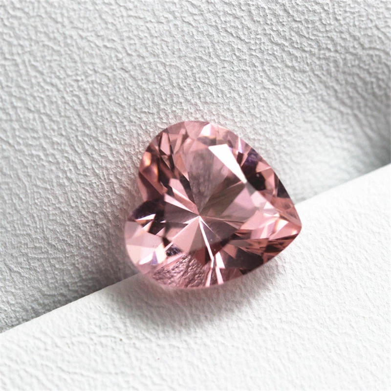 Hình trái tim ngọt ngào màu hồng Morganite từ Brazil AAAAAAAA chất lượng với 7 12 mét kích thước bề mặt chiếc nhẫn mặt đá đá quý rực rỡ cắt|Beads| - AliExpress