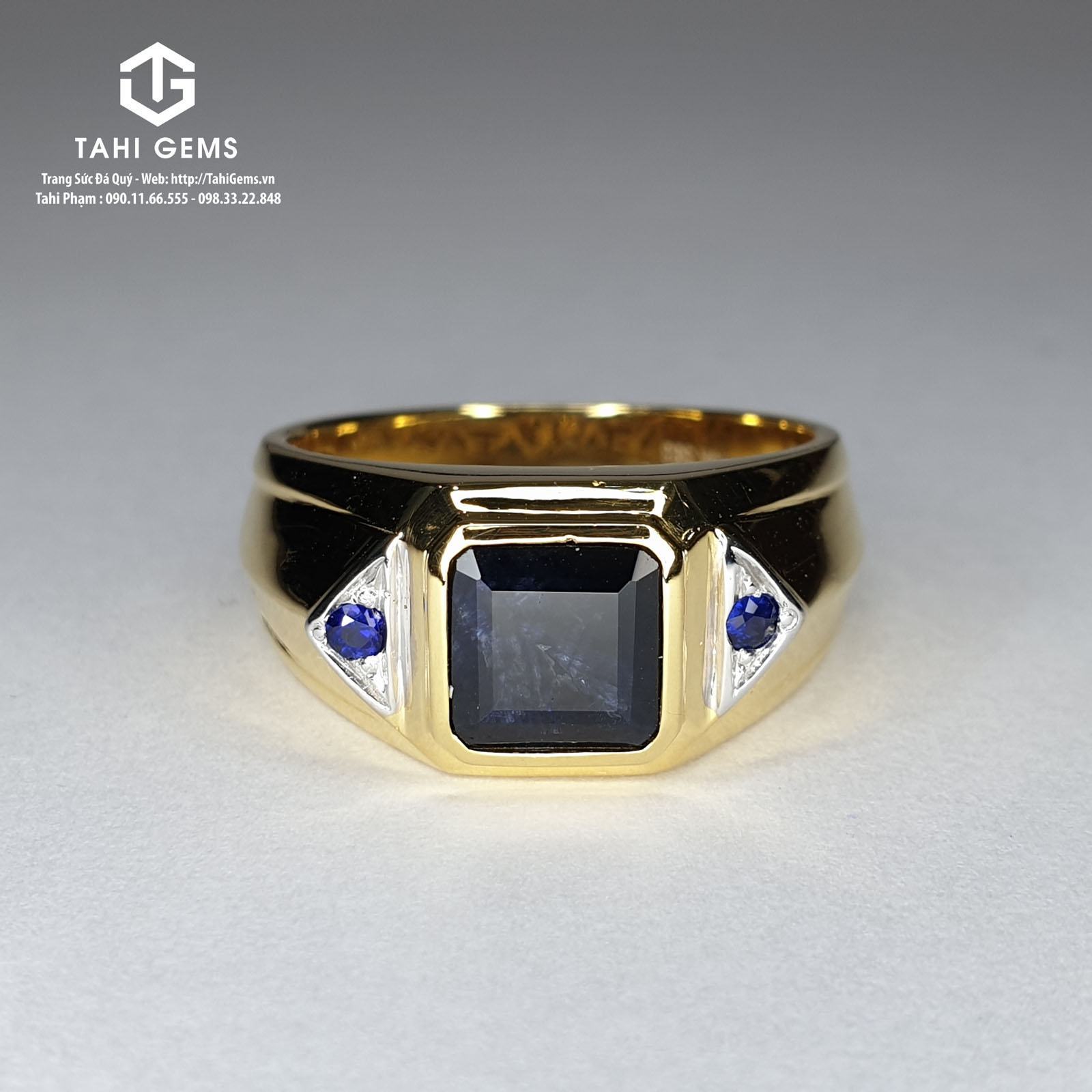 Tahi 5330 – Nhẫn nam đá quý Sapphire